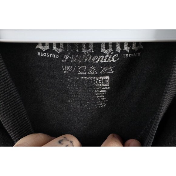 Vintage Y2K Streetwear Mens 2XL Distressed Skeleton Dice Hip Hop Rap T-Shirt - Picture 11 of 16